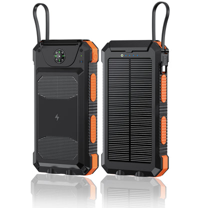 20000mAh waterproof solar power bank for outdoor charging