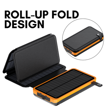 25000mAh solar power bank with USB output for portable charging