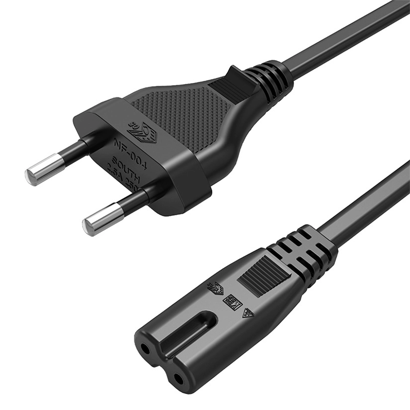 European Standard AC Cable for PD100W GaN Multi-Port Charger, displayed on a white background