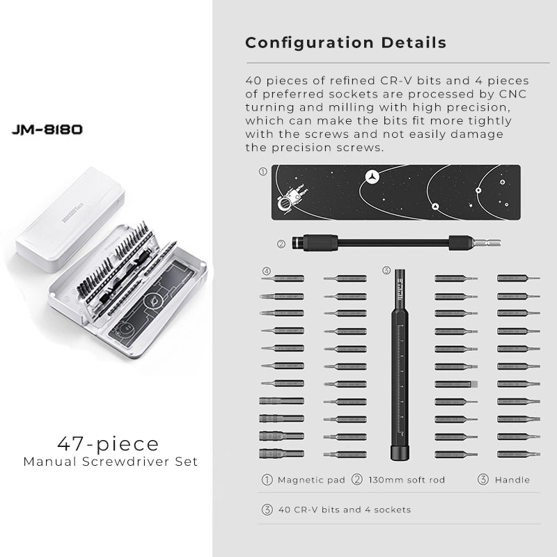 Versatile toolkit designed for mobile phone, laptop, and electronics repairs