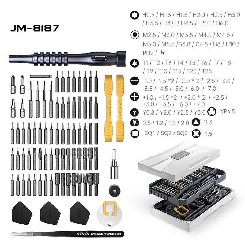 Durable and portable tool case with multi-bit storage for repair professionals