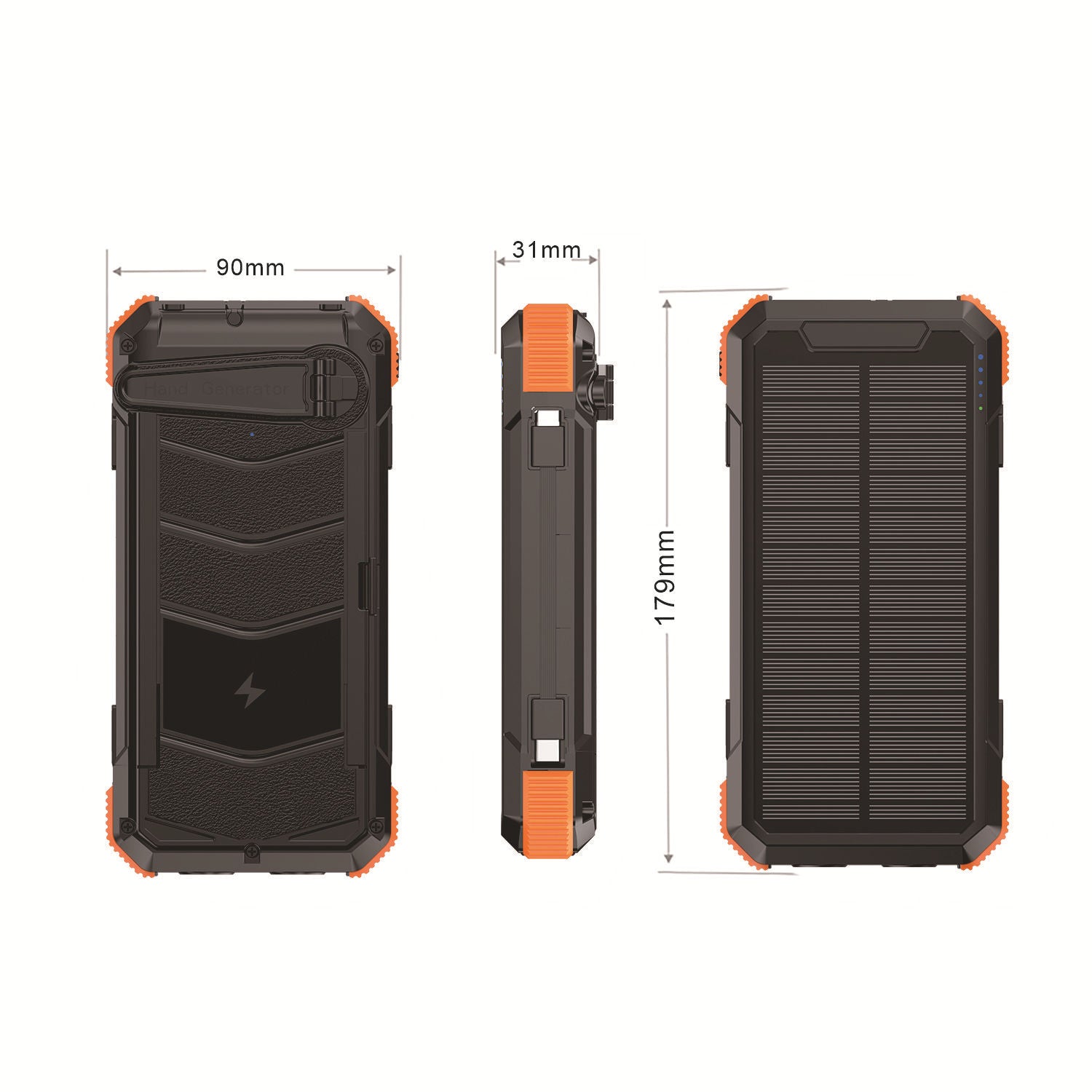 USB Ports and Charging Options on Solar Power Bank