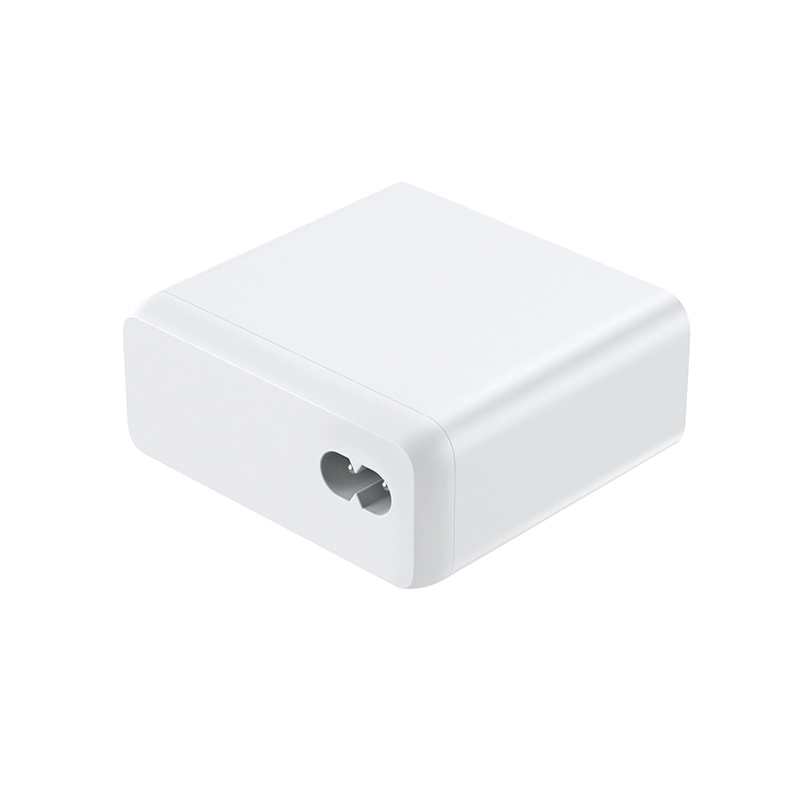 PD100W GaN Multi-Port Charger for Laptops & Phones, white variant, rear view on a white background