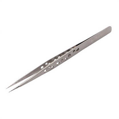 Precision Stainless Steel Straight Tweezer for phone repair, showcasing its sleek design and precise tip