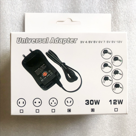 30W 6tips universal adapter for tablets, camera and other device