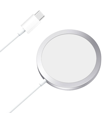 Apple MagSafe Wireless Charger with USB-C cable – 15W fast magnetic charging for iPhone 12 and later, ideal for bulk corporate orders and retail resale.