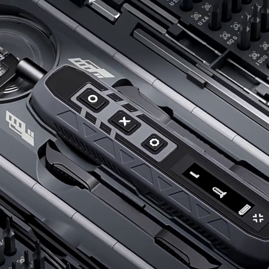 Mini Electric Screwdriver Set - Rechargeable Cordless Drill for Home Use - JM-8193 - product showcase animation