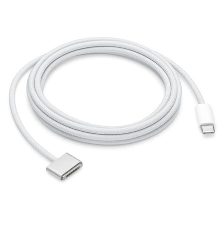 Used genuine USB-C to MagSafe 3 cable – 140W, 2M with one-year warranty for MacBook Pro users.