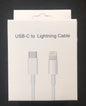 1M USB-C to Lightning cables individually packaged in white boxes – perfect for repair shops and retailers.